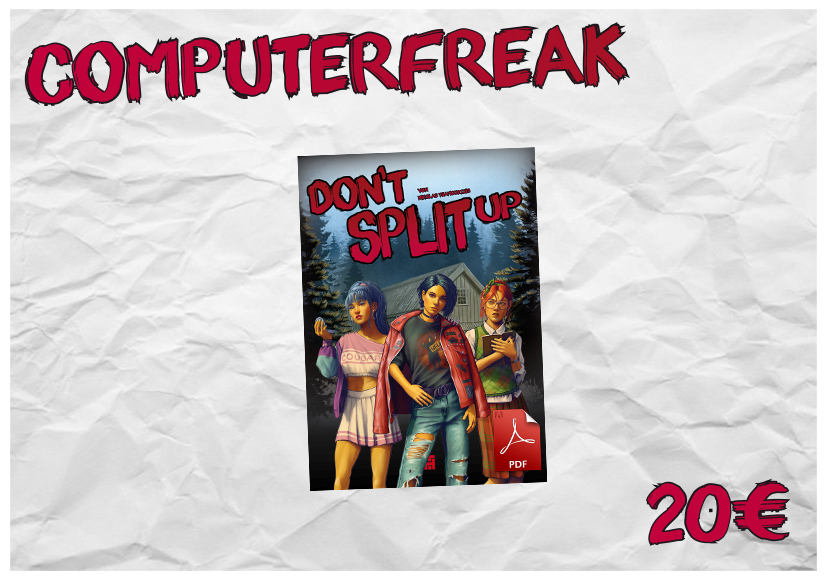 Du erhältst Don’t Split Up in der digitalen Version als PDF. Dein Name steht im Buch.
