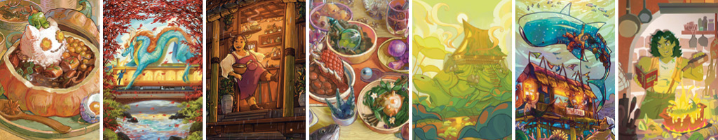 Mehrere Illustrationen aus Stewpot