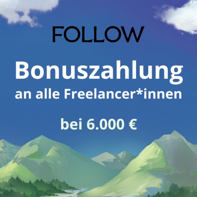 Bonuszahlung an alle Freelancer*innen