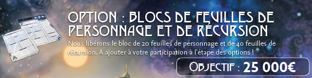 Blocs de feuilles de personnage et de récursion