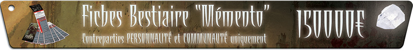 50 fiches Bestiaire au format 