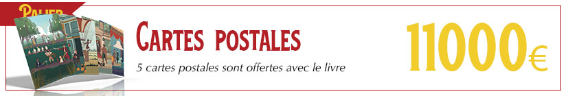 Set de 5 cartes postales