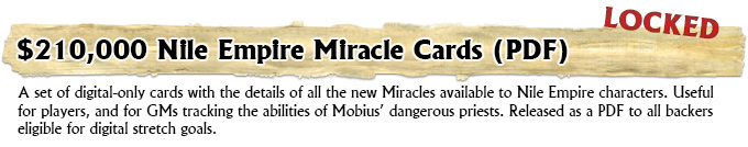 Nile Empire Miracle Cards