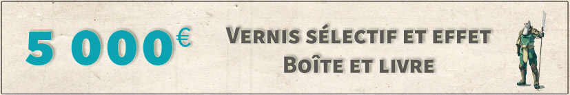 Vernis sélectif et effet brillant - livre et boîte