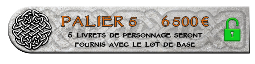 5 livrets de personnage seront fournis avec le lot de base