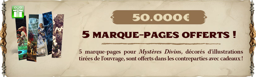 5 marque-page Mystères divins offerts