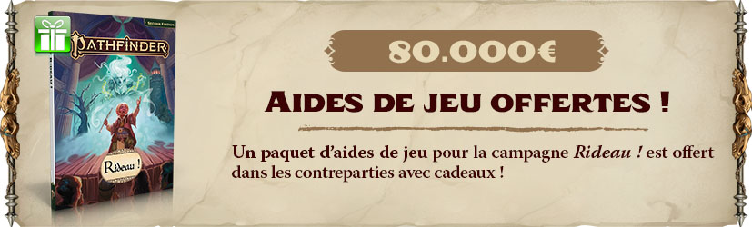 Aides de jeu Rideau ! offertes