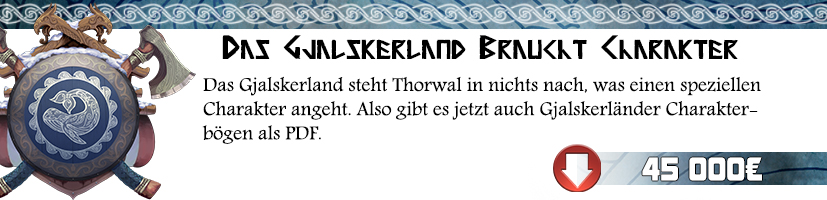 Digitale Prämie: Charakterbögen Gjalskerland