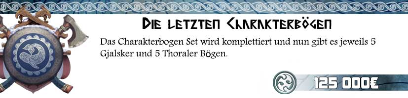 Allgemeine Prämie: Gedruckte Charakterbögen 5