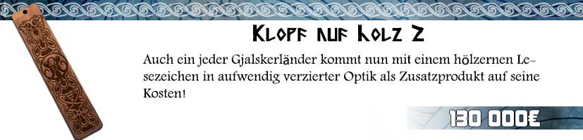 Zusatzprodukt: Holzlesezeichen Gjalsker