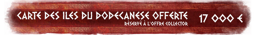 Carte des iles du Dodecanese offerte