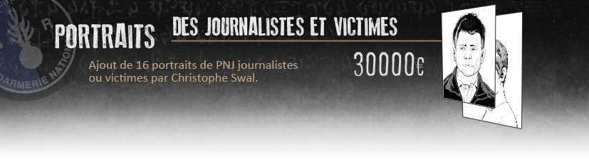 Portraits des journalistes et victimes