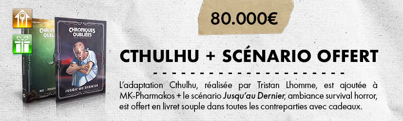 80K - Adaptation Cthulhu MKP Tristan Lhomme + 1 livret de scénario offert