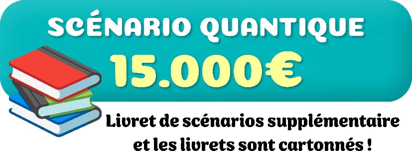 Livret supplémentaire de scénarios offert + livrets en cartonnés