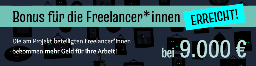 Bonuszahlung für die Freelancer*innen