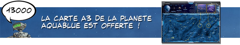 2 - Carte A3 de la planète Aquablue offerte