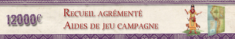 Le recueil de cartes et plans est agrémenté d'un volet aide de jeu