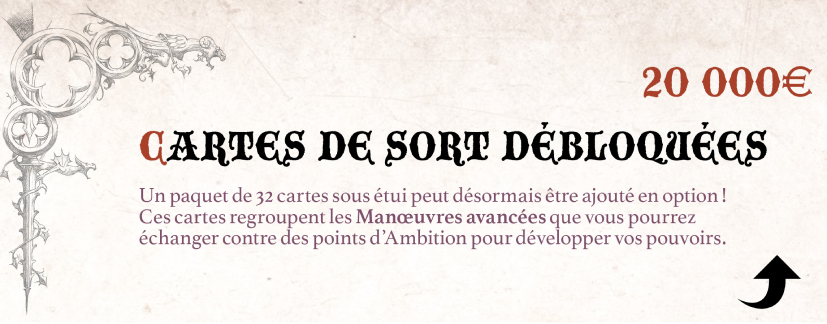 Cartes de sorts ajoutées en option