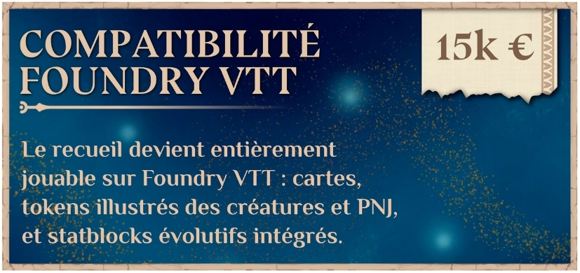 Compatibilité Foundry VTT