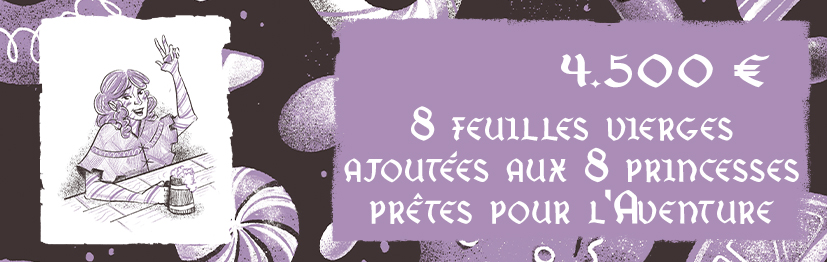 8 Feuilles vierges de Princesses