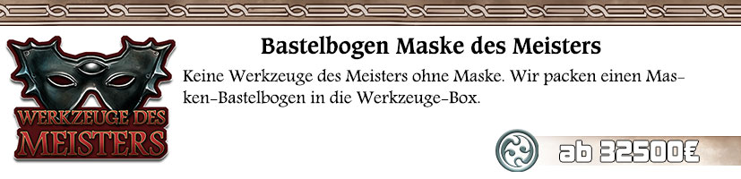 all Maske des Meisters Bastelbogen
