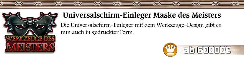 meister Universalschirm Einleger Maske des Meisters
