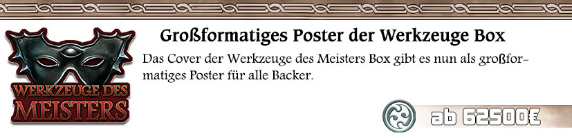 Großformatiges Poster der Werkzeuge Box