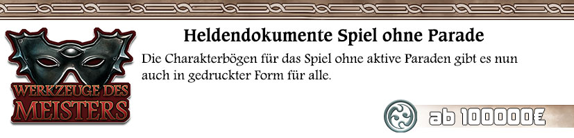 all Heldendukumente Spiel ohne Parade