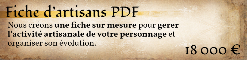 Fiches d'artisans PDF