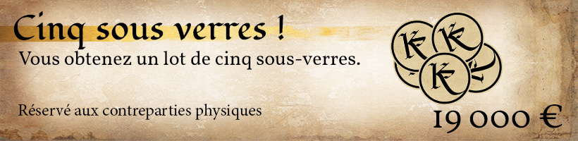 Sous verres x 5