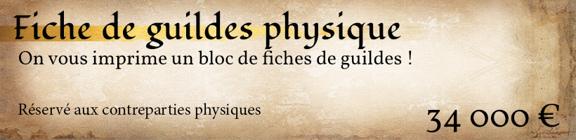 fiche guilde imprimées
