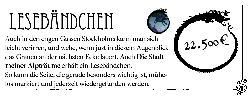 Lesebändchen für Die Stadt meiner Albträume
