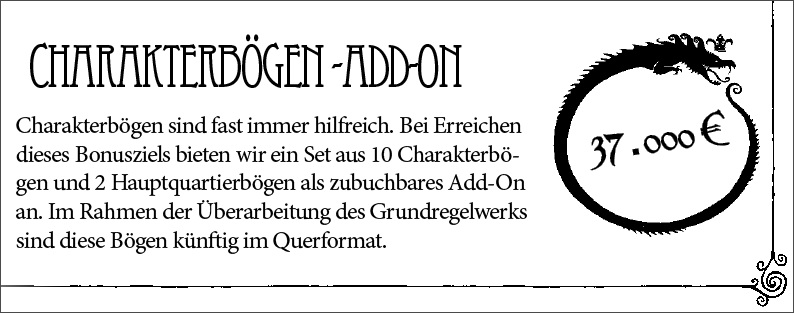 Charakterbogenset - ADD-ON