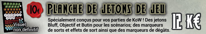 Planche de jetons de jeu