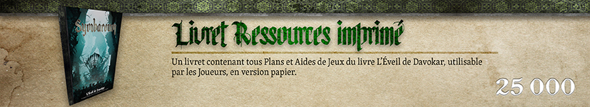 Livret Ressources de Davokar imprimé