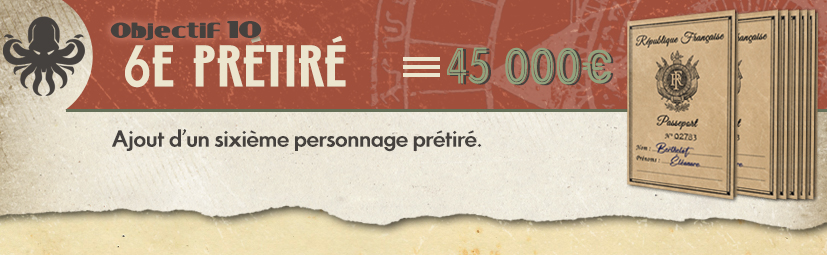 Ajout d'un sixième personnage prétiré