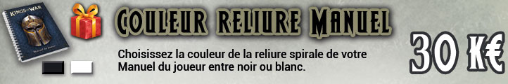 Couleur reliure Manuel du joueur