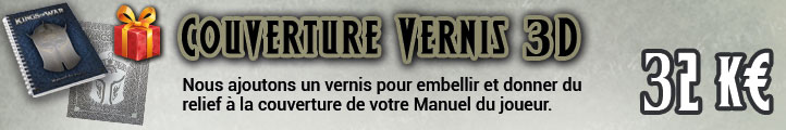 Couverture vernis 3D Manuel du joueur