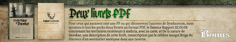 Livrets Rapport et NOD