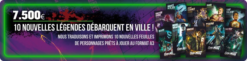 10 nouvelles Légendes débarquent en Ville !