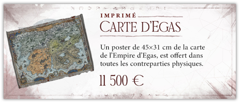 Carte d'agas imprimée