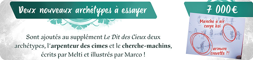 Deux nouveaux archétypes à essayer