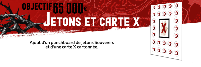Carte X et jetons