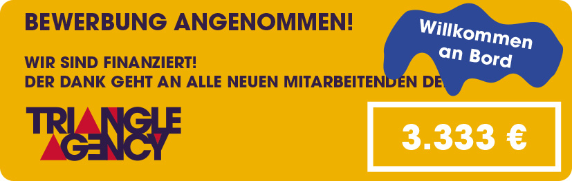 Bewerbung angenommen