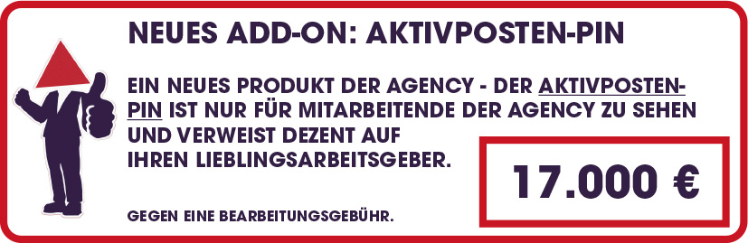Agency-Pin für besondere Mitarbeitende