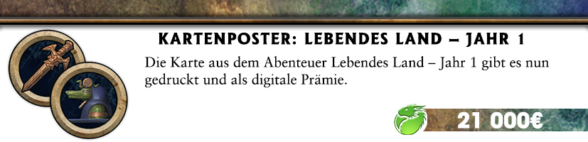 Kartenposter: Lebendes Land – Jahr 1