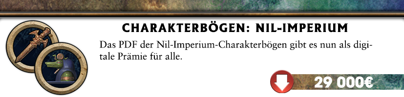 Charakterbögen: Nil-Imperium