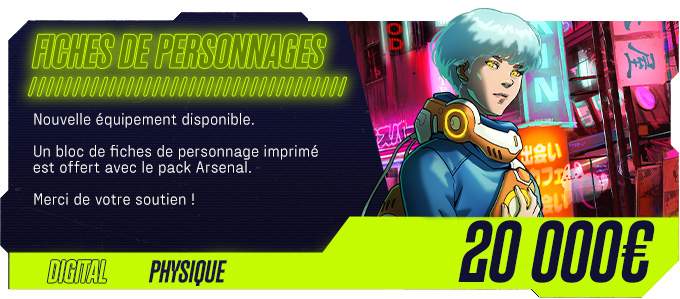 Fiches de personnages