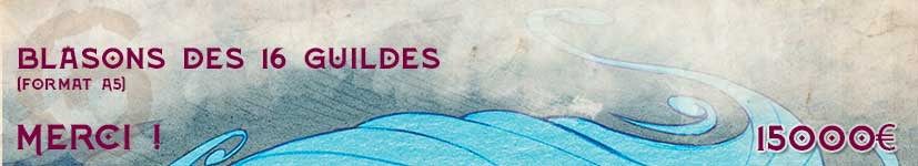 Deuxième palier : Blasons des 16 guildes (format A5) - Sartar