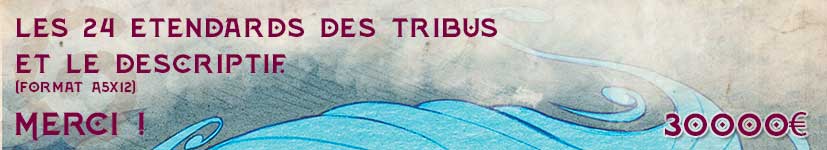 Cinquième palier : les 24 Etendards des tribus (format A5x12) - Sartar